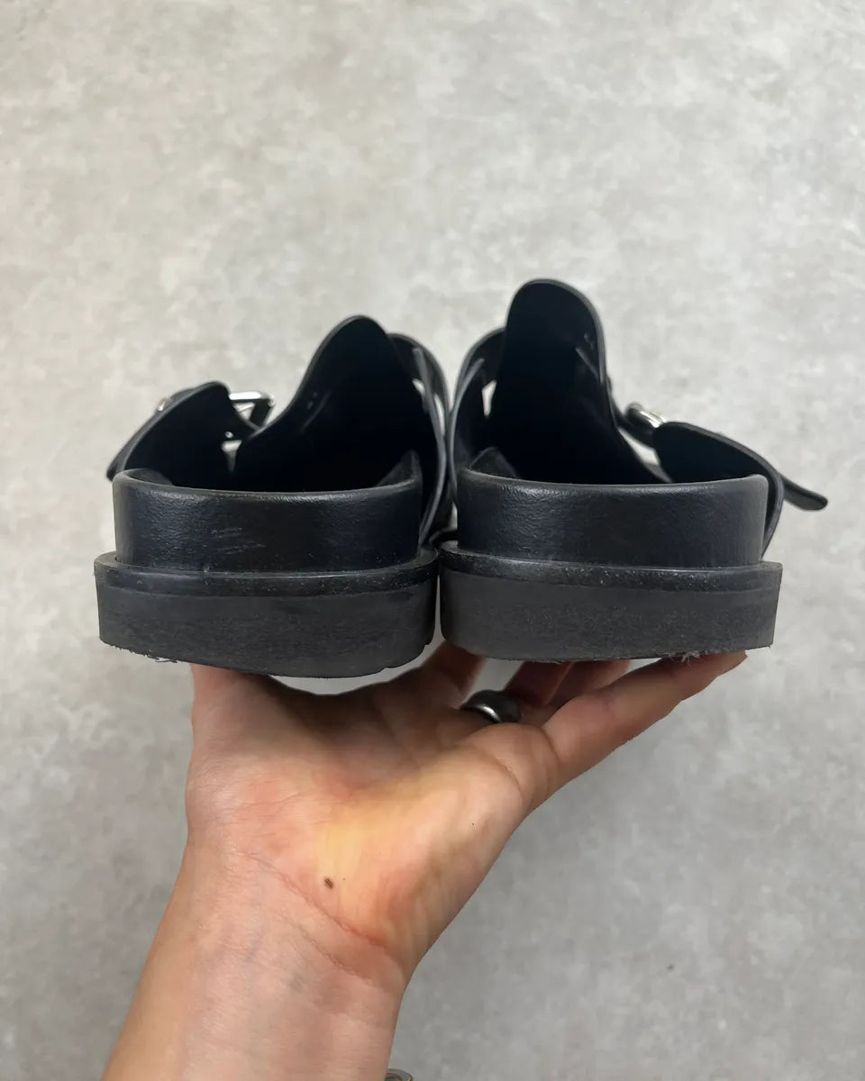 Dsquared2 Black Leather Mules owkMPbM 7