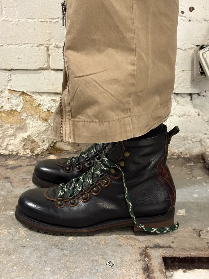 Dsquared2 Black Leather Hiking Boots rxUInbX 2
