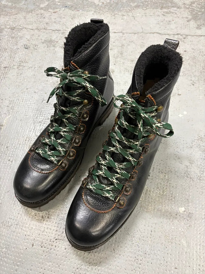 Dsquared2 Black Leather Hiking Boots rxUInbX 4