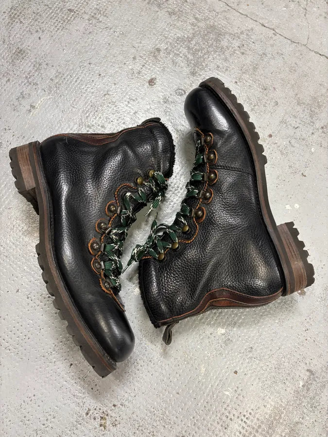 Dsquared2 Black Leather Hiking Boots rxUInbX 7