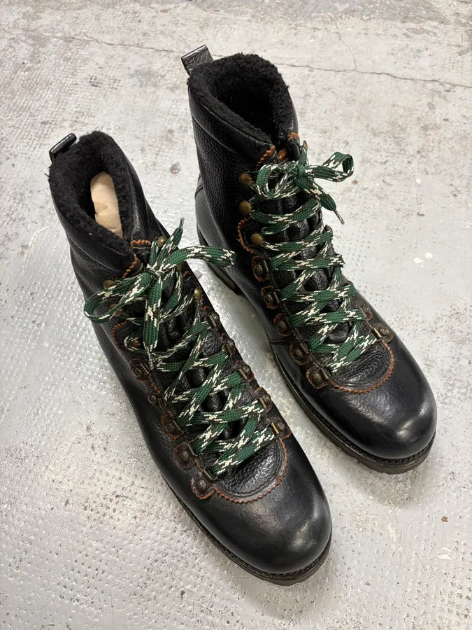Dsquared2 Black Leather Hiking Boots rxUInbX 5