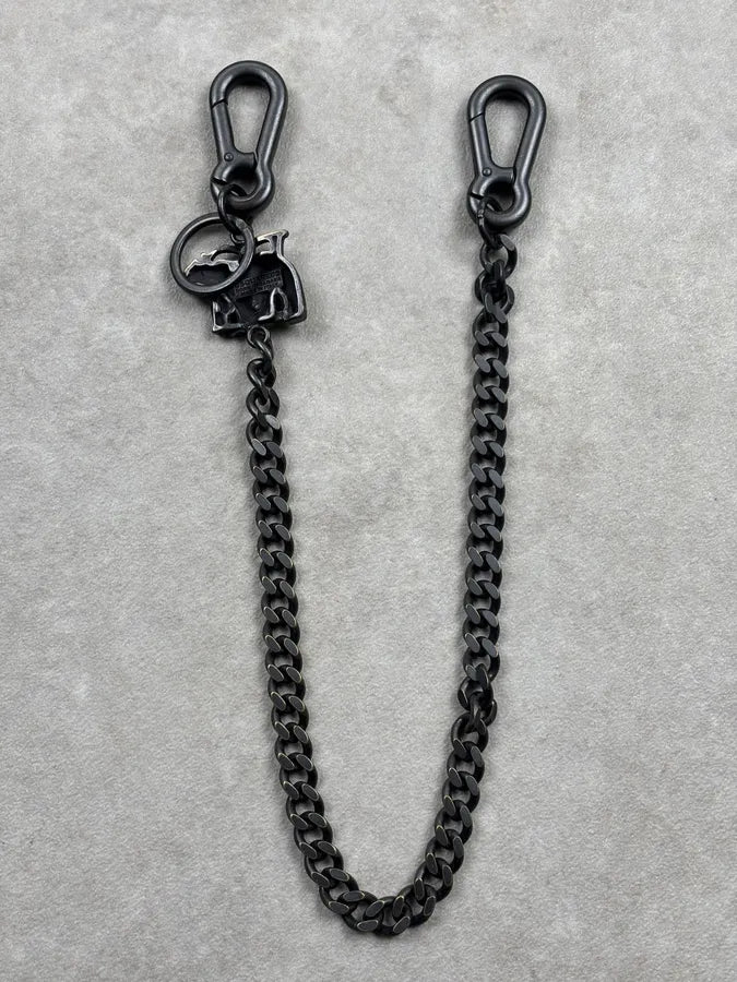 Dsquared2 Black Metal Chain Squirrel Charm Belt gTNSswR 8