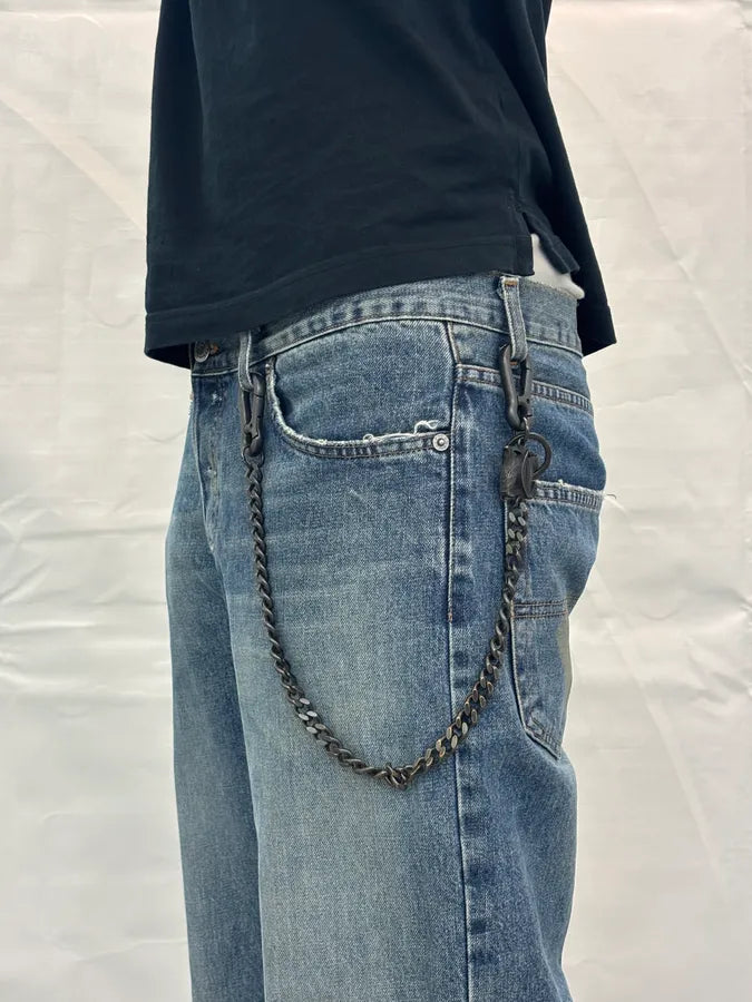 Dsquared2 Black Metal Chain Squirrel Charm Belt gTNSswR 1