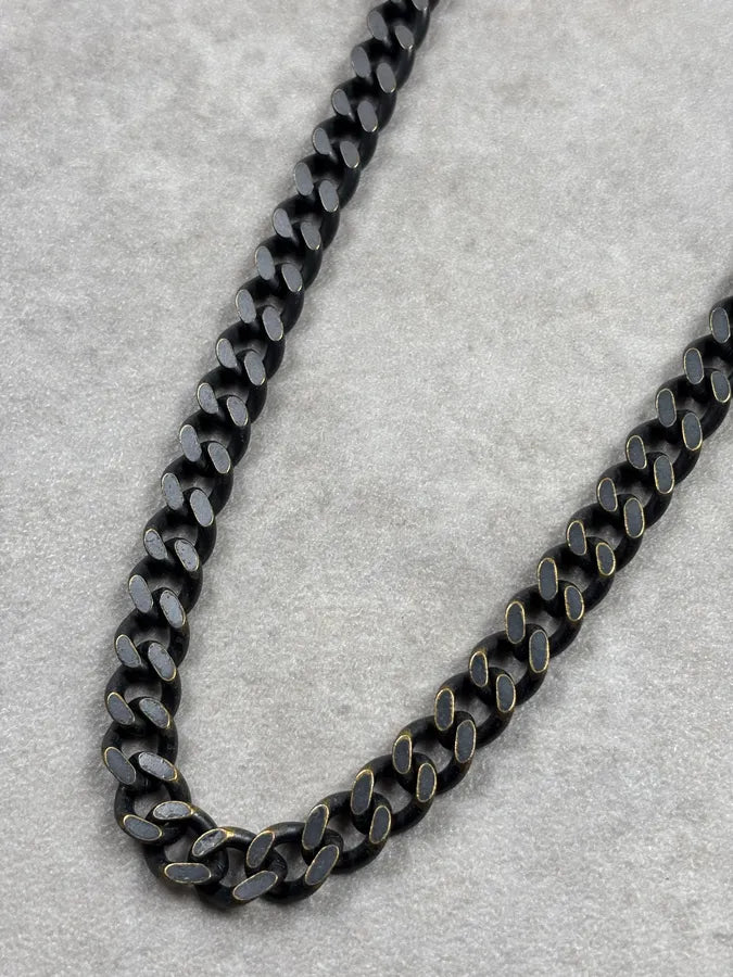 Dsquared2 Black Metal Chain Squirrel Charm Belt gTNSswR 6