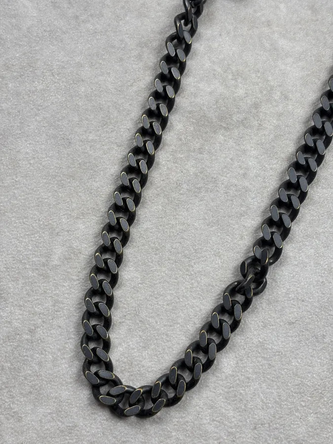 Dsquared2 Black Metal Chain Squirrel Charm Belt gTNSswR 10