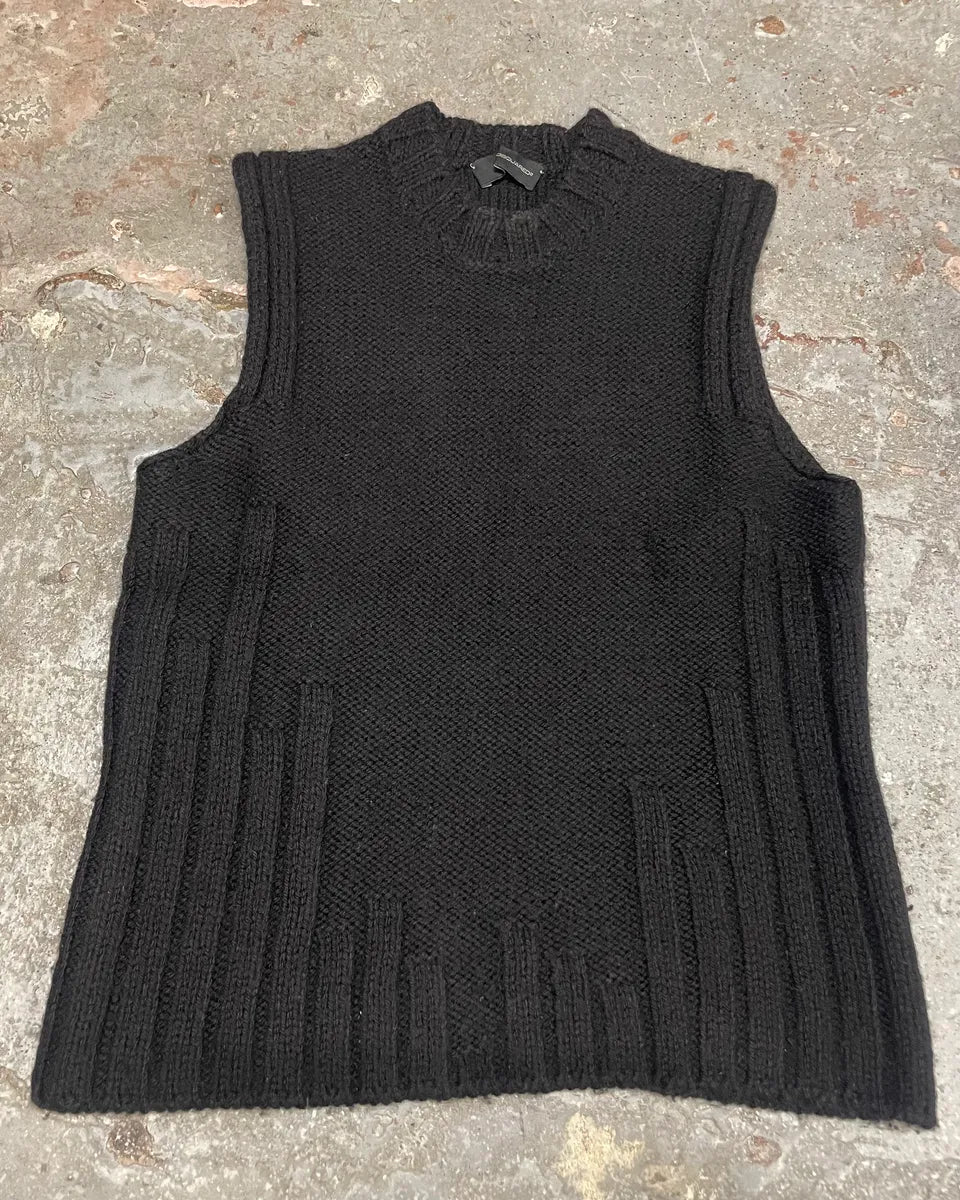 Dsquared2 Black Wool Sleeveless Sweater (S) 1