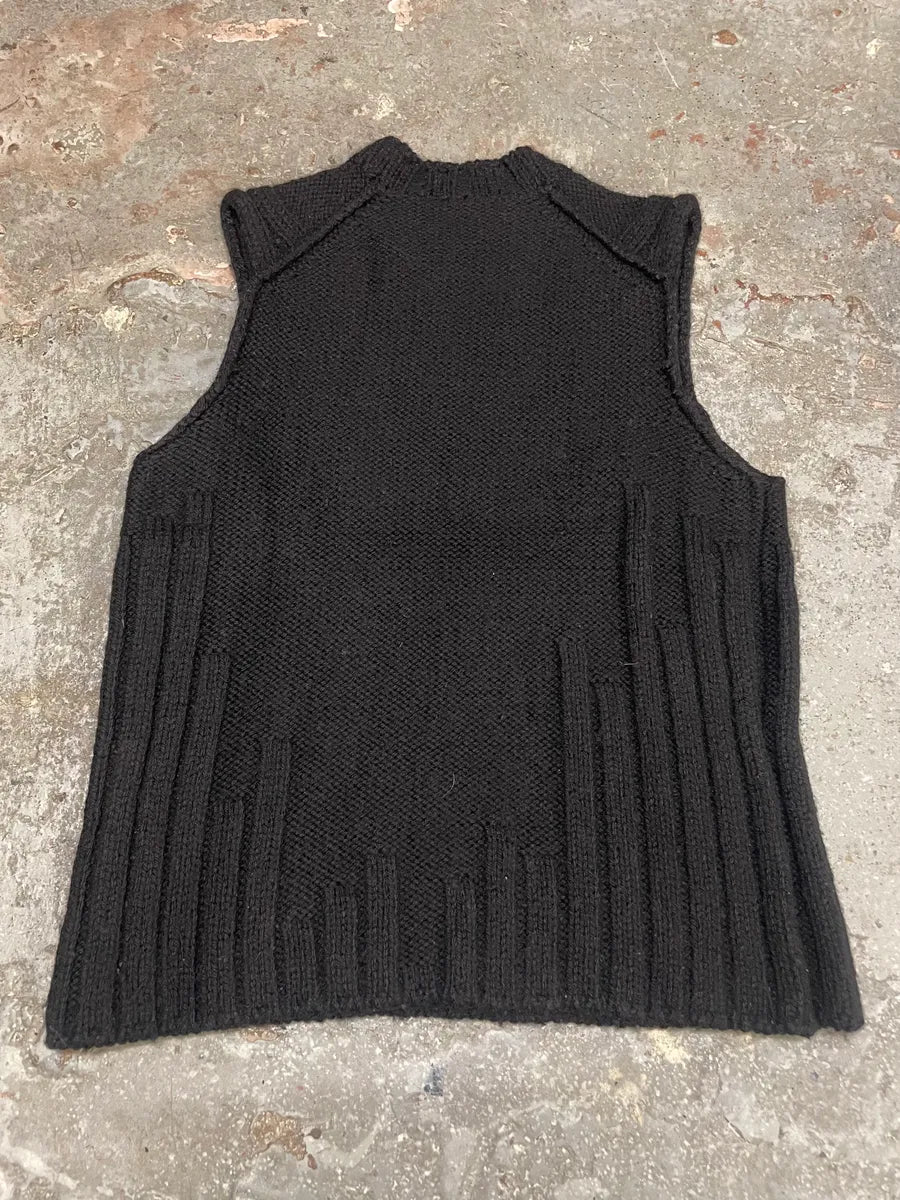 Dsquared2 Black Wool Sleeveless Sweater (S) 3