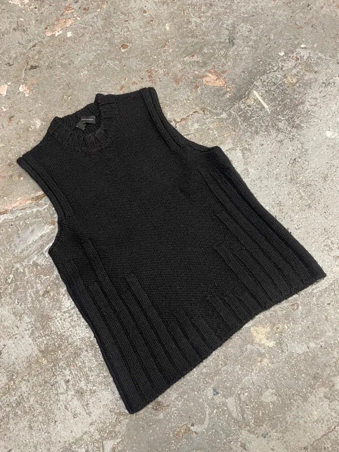 Dsquared2 Black Wool Sleeveless Sweater (S) 5