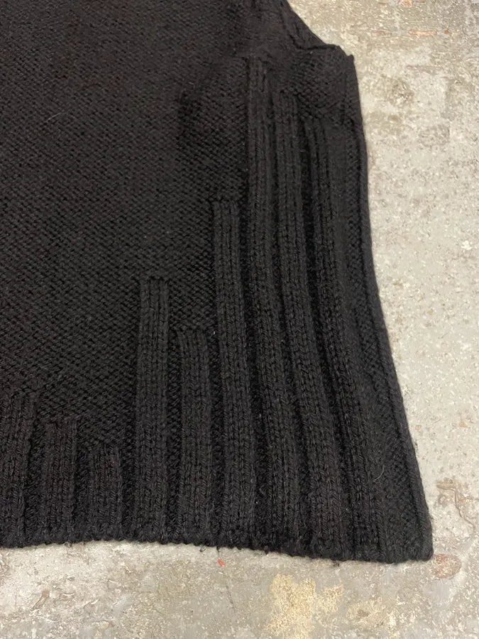 Dsquared2 Black Wool Sleeveless Sweater (S) 6