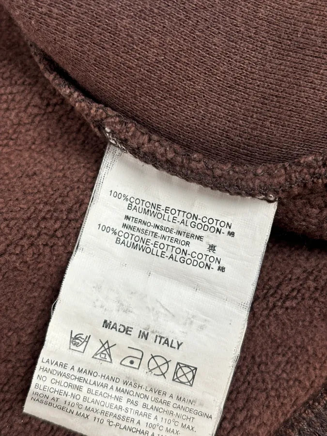 2000s Dsquared2 Brown Cotton Graffiti Logo Zip Hoodie qDUWFjX 12