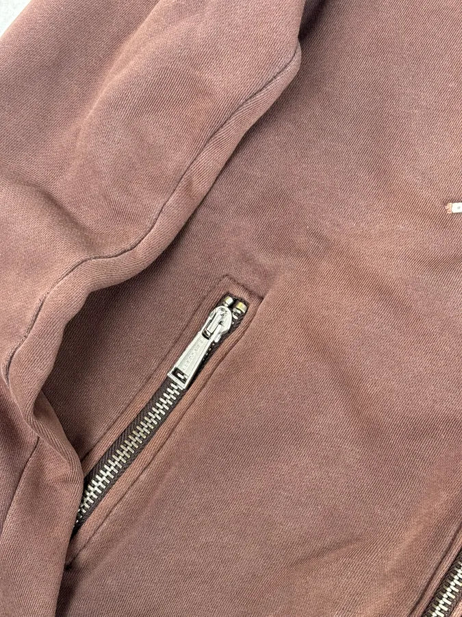 2000s Dsquared2 Brown Cotton Graffiti Logo Zip Hoodie qDUWFjX 10