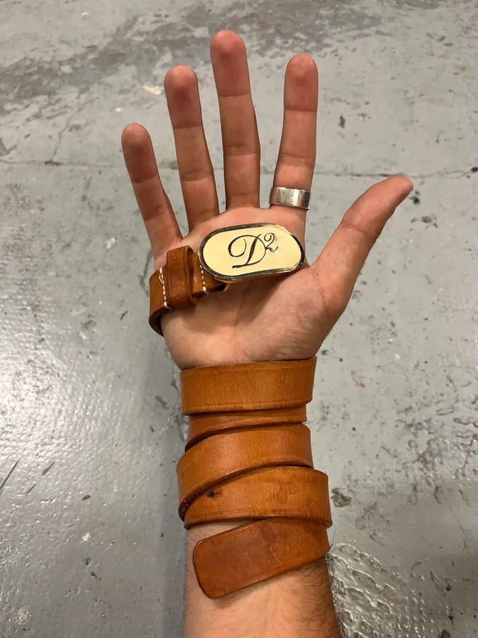 DSquared2 Brown Leather Belt CRVRNPd 1