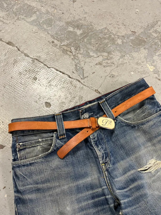 DSquared2 Brown Leather Belt CRVRNPd 2