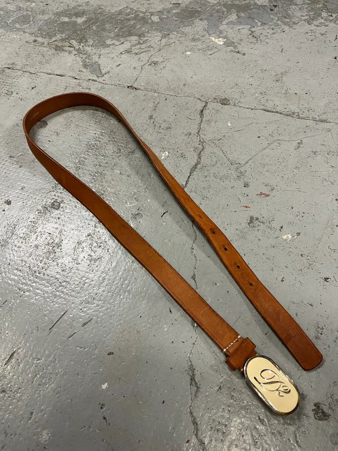 DSquared2 Brown Leather Belt CRVRNPd 3