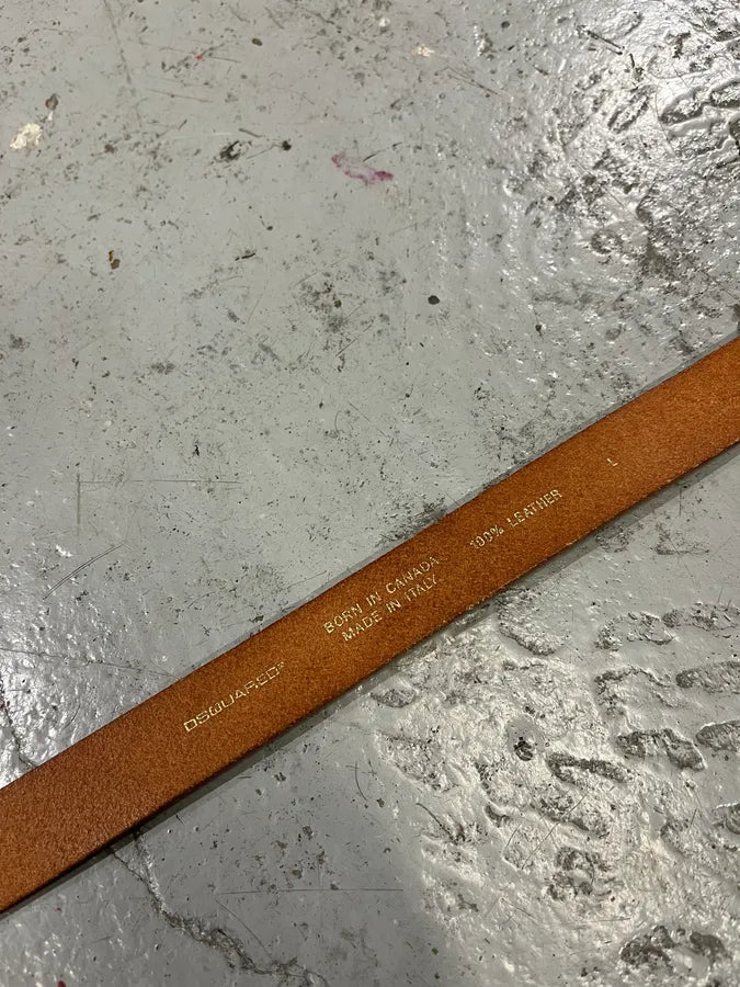 DSquared2 Brown Leather Belt CRVRNPd 8