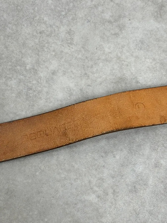 2000s Dsquared2 Camel Brown Gothic Leather Belt  vpZwMNp 9