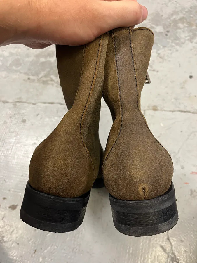 DSquared2 Brown Side Zips Chelsea Boots syqJran 6
