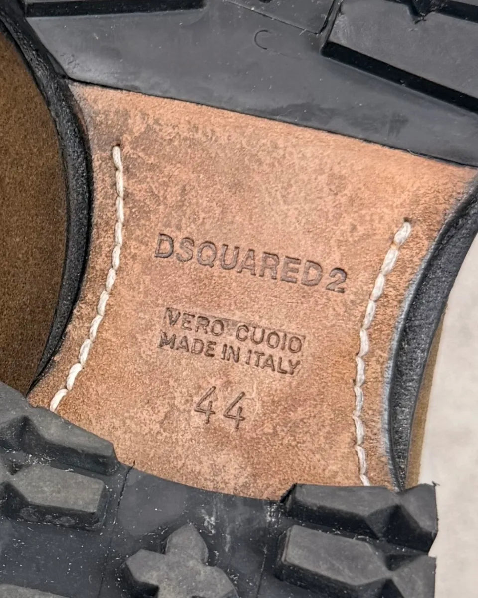 Dsquared2 Brown Suede Leather Hiking Boots qADCbnA 6