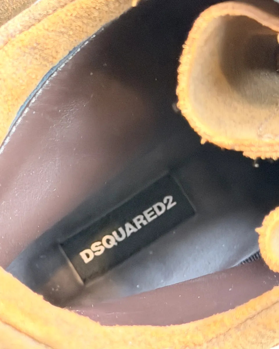 Dsquared2 Brown Suede Leather Hiking Boots qADCbnA 7
