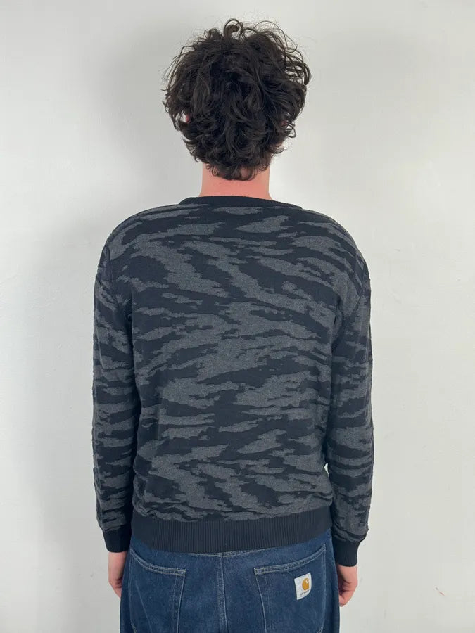 SS2015 Dsquared2 Camo Irregular Black & Grey Sweater goiBzBV 2