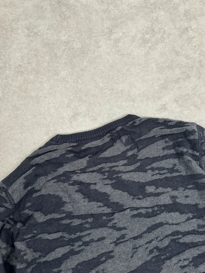 SS2015 Dsquared2 Camo Irregular Black & Grey Sweater goiBzBV 6