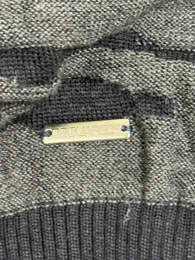 SS2015 Dsquared2 Camo Irregular Black & Grey Sweater goiBzBV 8