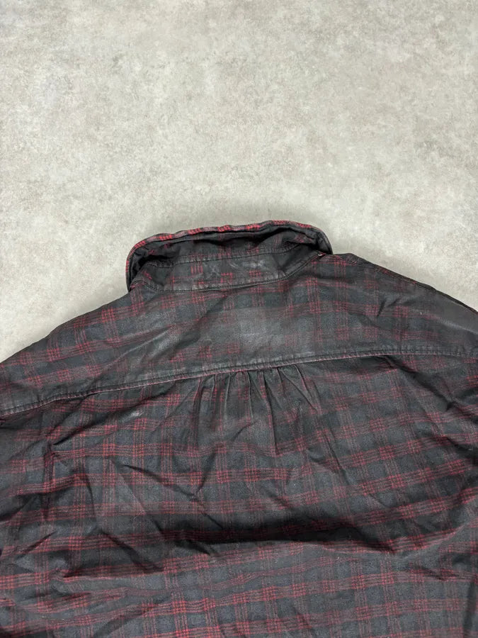 AW2014 Dsquared2 Charcoal Red Checkered Plaid Shirt  NPcJYII 5