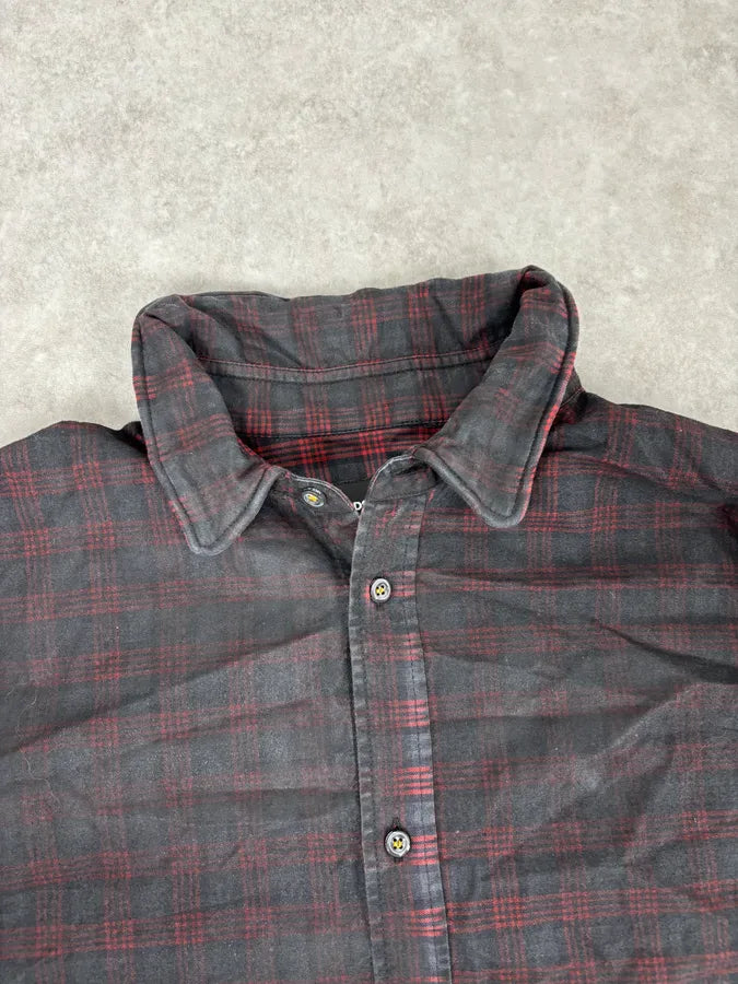 AW2014 Dsquared2 Charcoal Red Checkered Plaid Shirt  NPcJYII 6