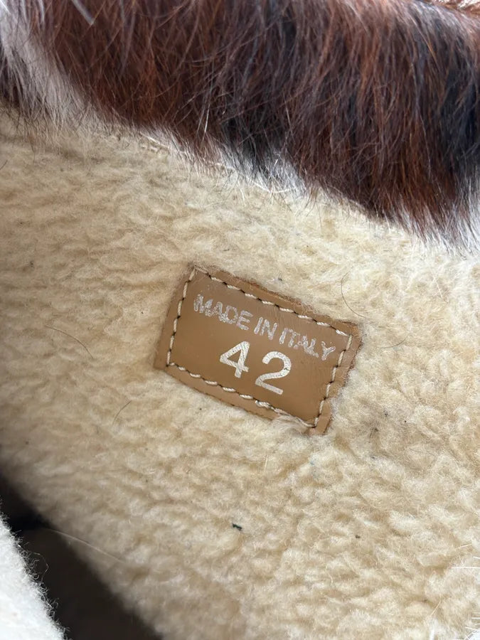 Dsquared2 Cow Fur Leather Hiking Zip Boots RPManzW 9