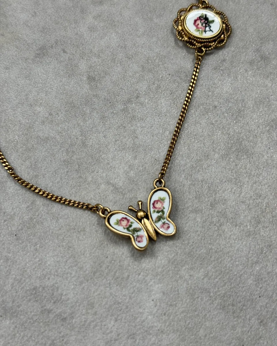 Dsquared2 Gold Metal Multi-Charm Cross Necklace BrPkqqg 2