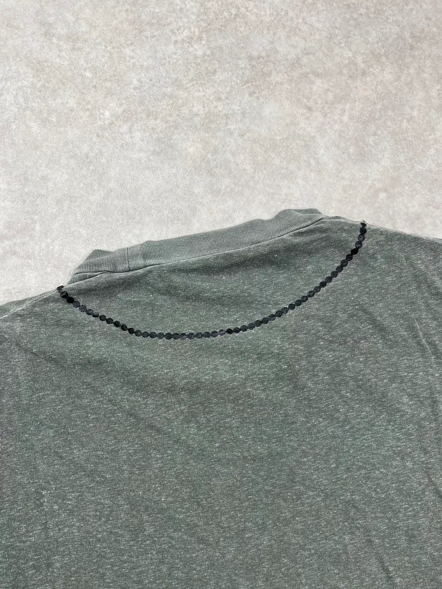 Dsquared2 Light Khaki Trompe LOeil Dog Tag Print T-Shirt fqaixeu 4