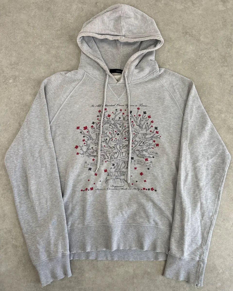 AW2006 Dsquared2 Grey Tree of Life Hoodie iZzIzeV 2