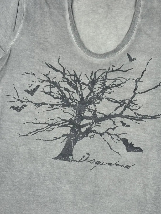 AW2010 Dsquared2 Grey Nature Morte Tree T-Shirt JvlNcOJ 3