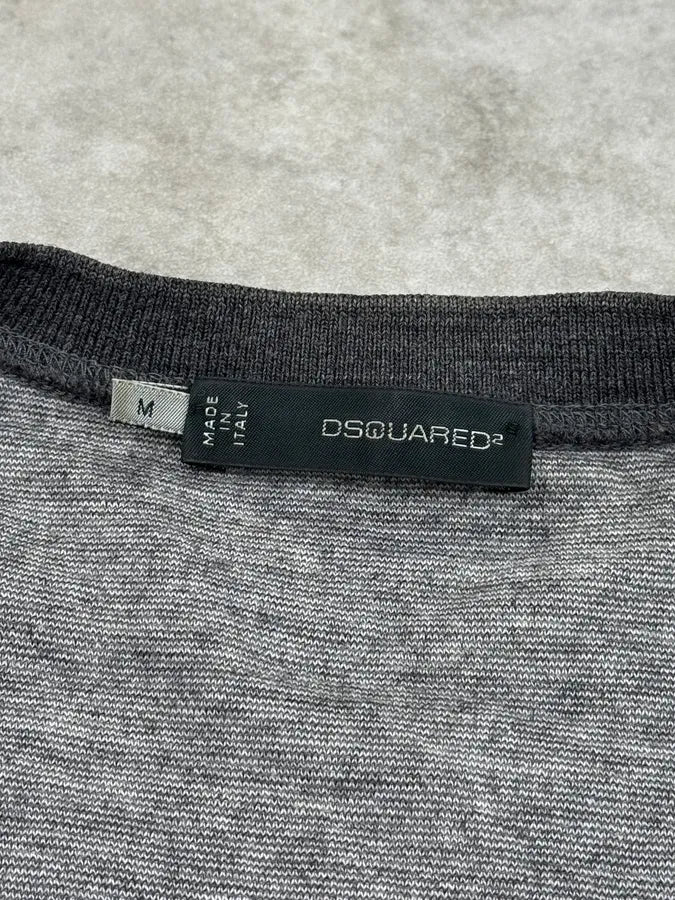 AW2011 Dsquared2 Grey Buttoned Elbow Patch Sweater oOKYKaY 8
