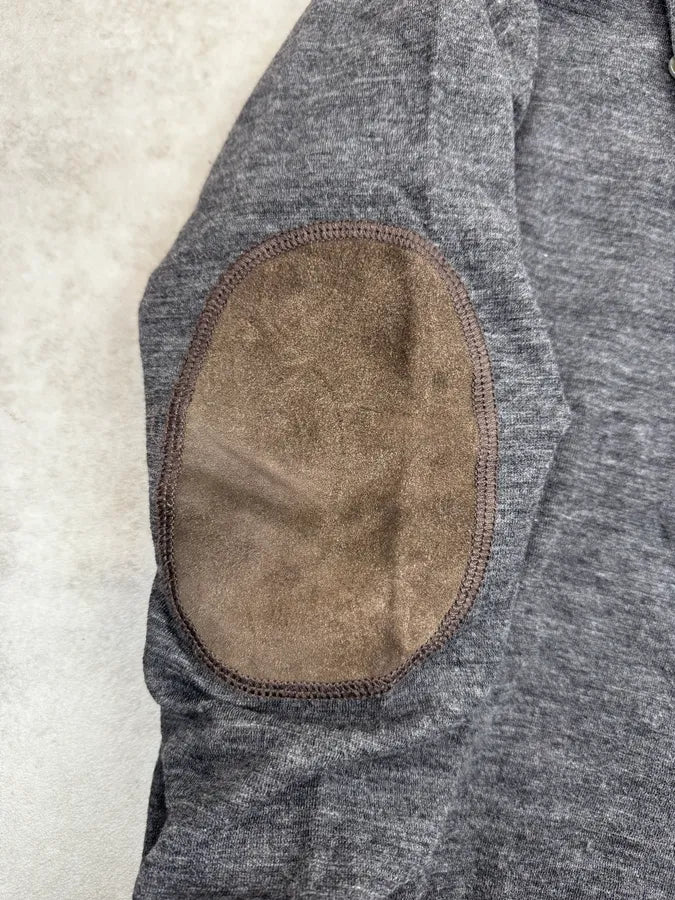 AW2011 Dsquared2 Grey Buttoned Elbow Patch Sweater oOKYKaY 7