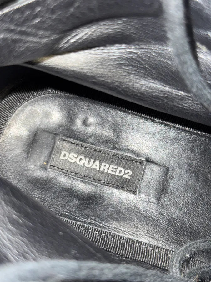 Dsquared2 Hiking Boots Black Leather Boots rHXBFpZ 10