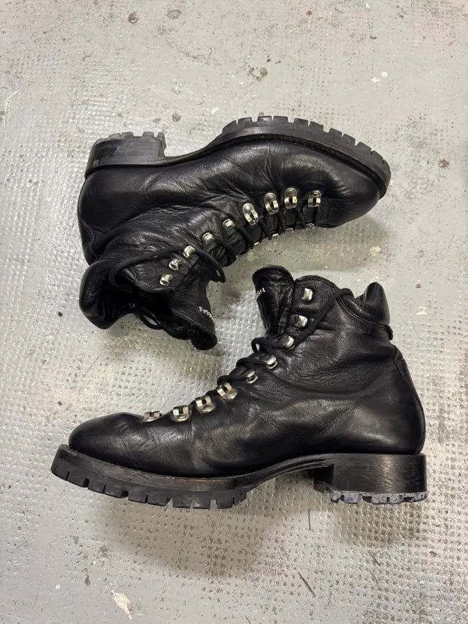 Dsquared2 Hiking Boots Black Leather Boots rHXBFpZ 3