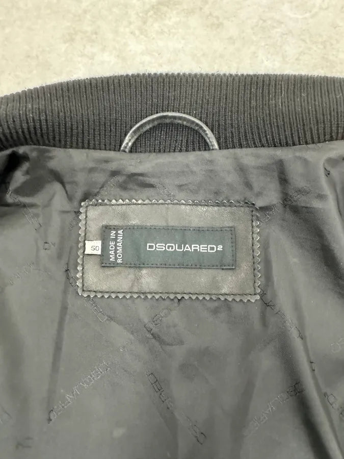 AW2013 Dsquared2 Hybrid Fur Black & Brown Leather Jacket nobgIDo 9