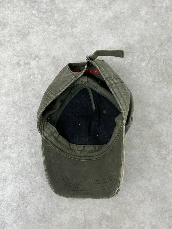 SS2012 Dsquared2 Khaki Cotton Patchwork Baseball Cap  xPrLhMA 5