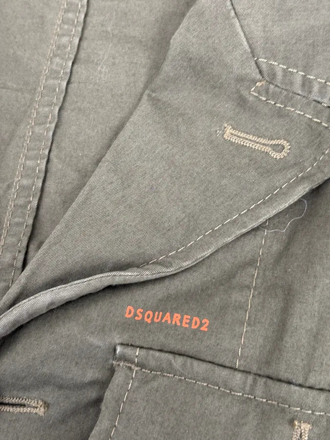 SS2014 Dsquared2 Khaki Green Cargo Military Jacket  qcbtAtS 8