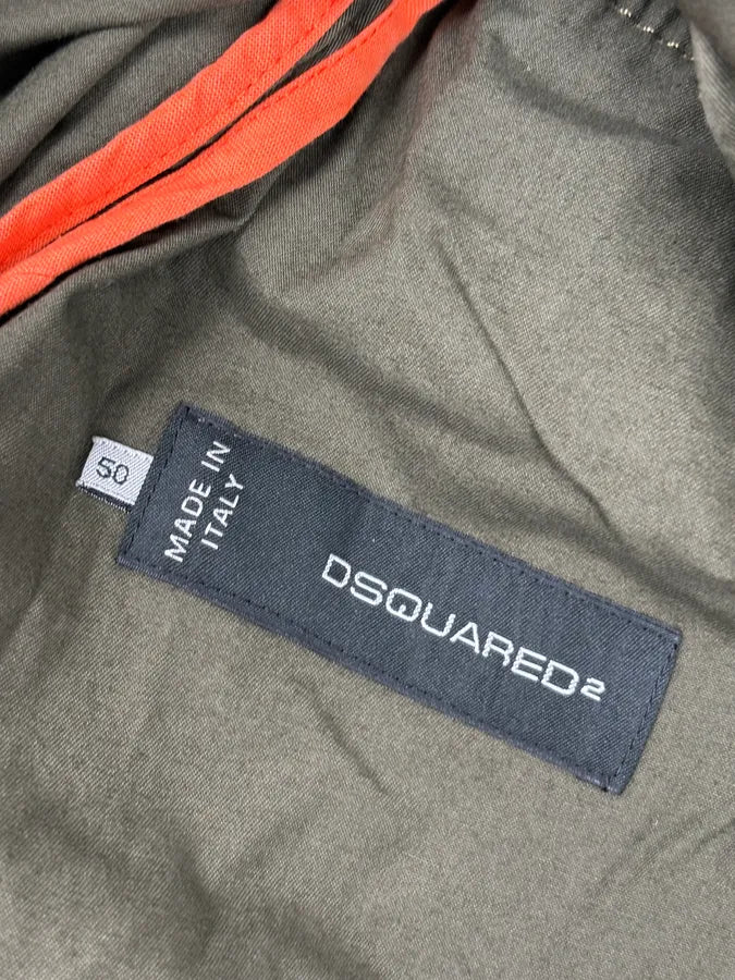 SS2014 Dsquared2 Khaki Green Cargo Military Jacket  qcbtAtS 7