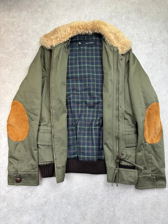FW2006 Dsquared2 Khaki Cotton Multi-Pocket Coat VTAnilp 8