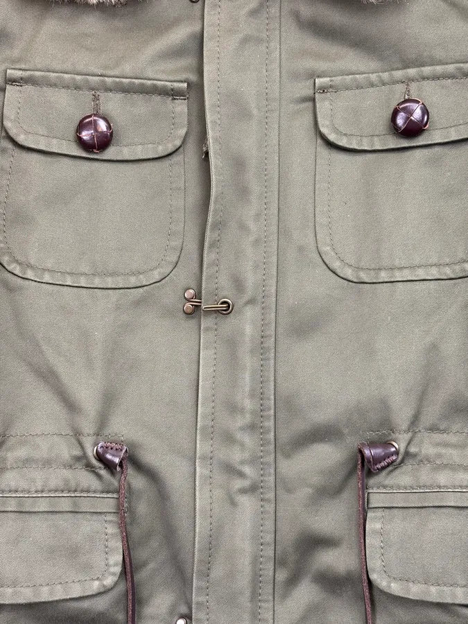 FW2006 Dsquared2 Khaki Cotton Multi-Pocket Coat VTAnilp 9