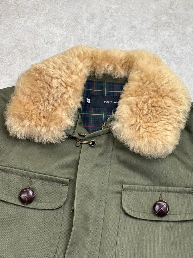 FW2006 Dsquared2 Khaki Cotton Multi-Pocket Coat VTAnilp 3