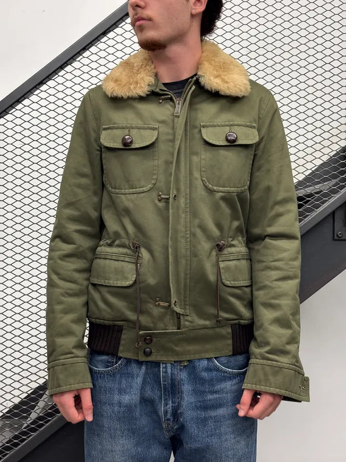 FW2006 Dsquared2 Khaki Cotton Multi-Pocket Coat VTAnilp 1