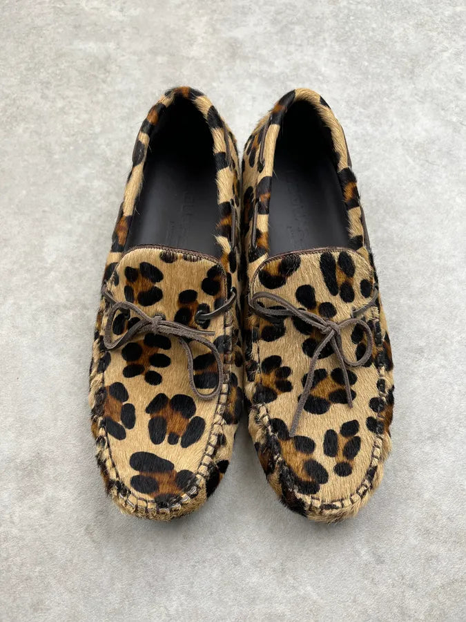 Dsquared2 Leopard Pony Hair Loafer Shoes XnNtotq 4