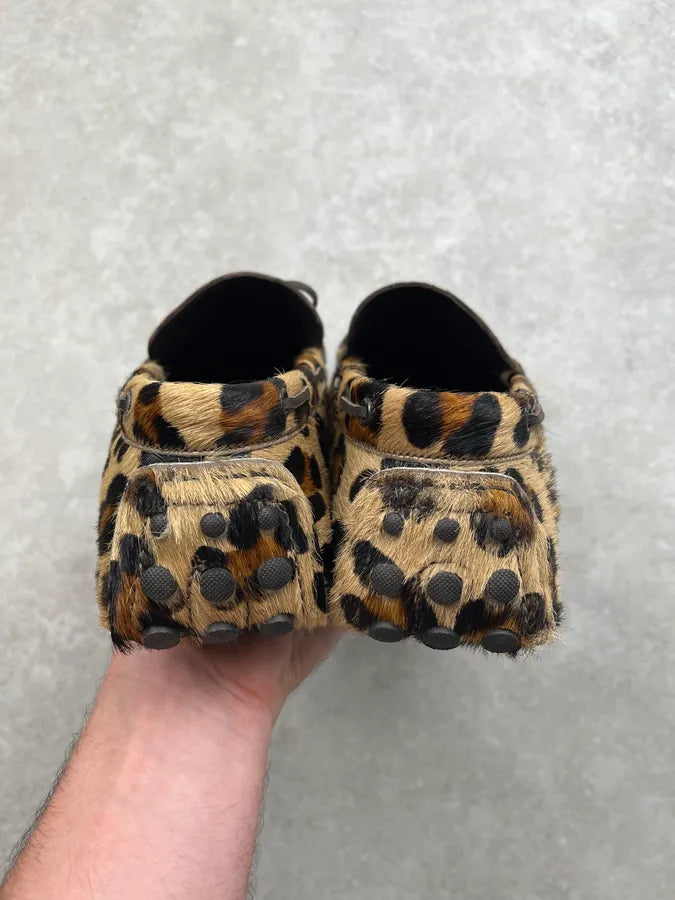 Dsquared2 Leopard Pony Hair Loafer Shoes XnNtotq 5