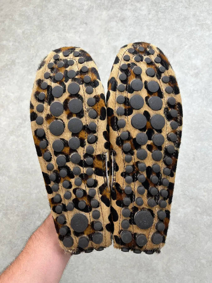 Dsquared2 Leopard Pony Hair Loafer Shoes XnNtotq 6