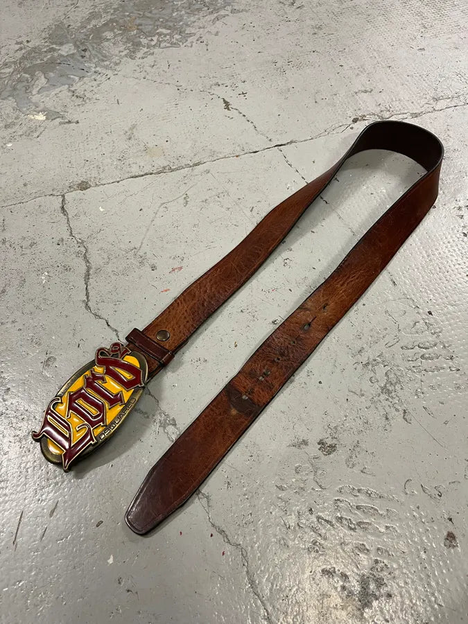 Dsquared2 Lord Gothic Brown Leather Belt jrsNAGi 2