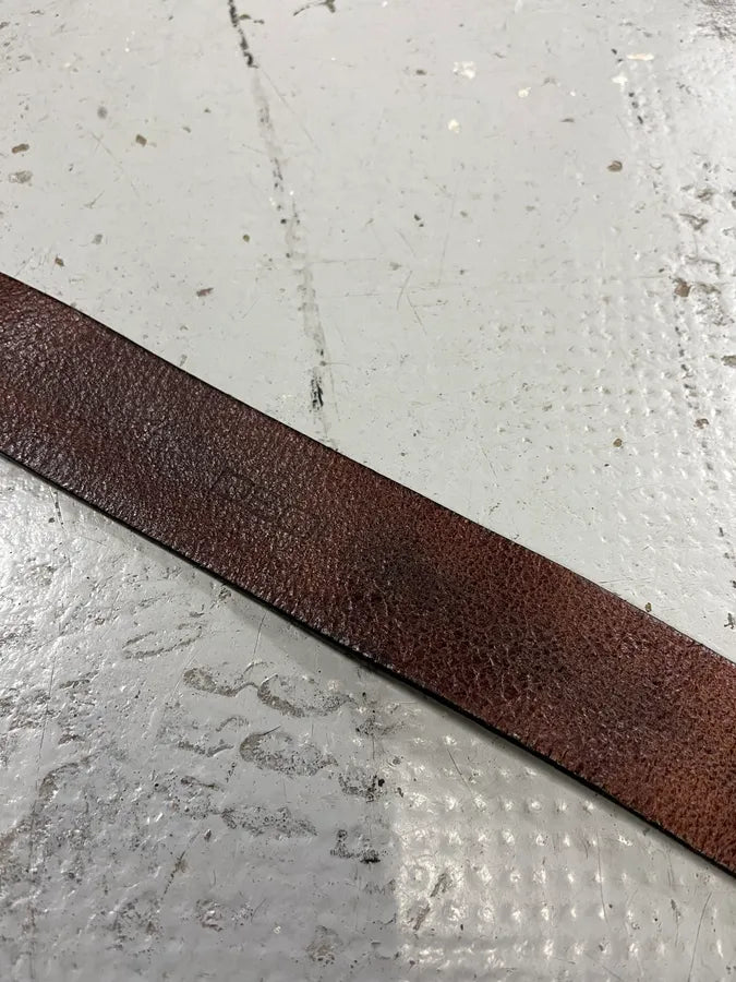 Dsquared2 Lord Gothic Brown Leather Belt jrsNAGi 7